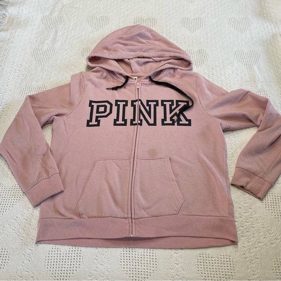 Victorias Secret PINK Full Zip Hoodie (L) - Picture 1 of 7